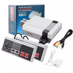 Retro Mini 620-Gaming Console w/Dual Controllers