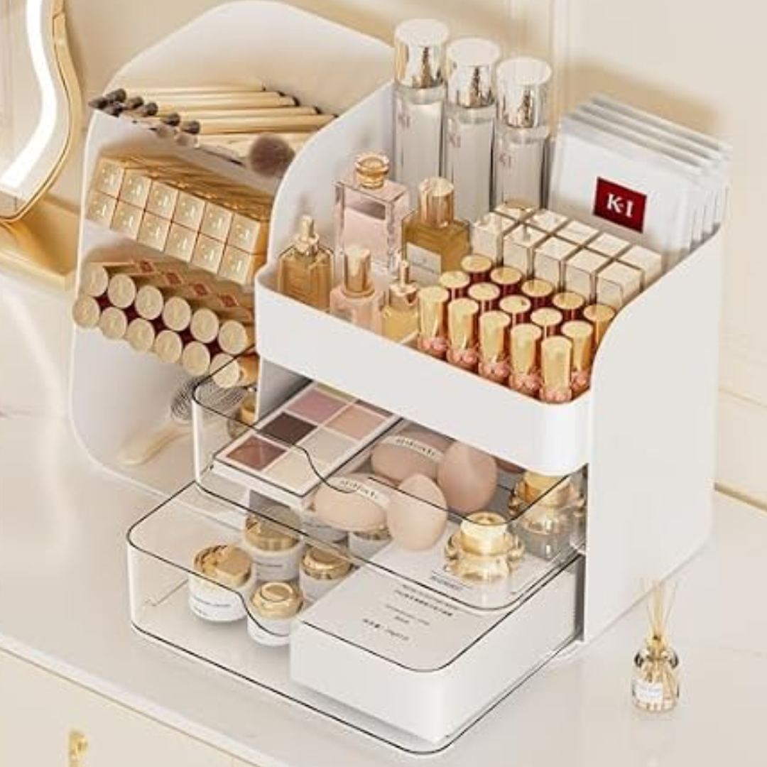 Acrylic Makeup Organizer w/Drawers