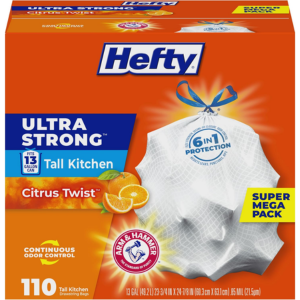 Hefty 110-Count 13Gl. Tall Kitchen Trash Bags