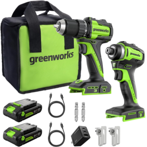 Greenworks 24V Cordless Impact Driver Combo