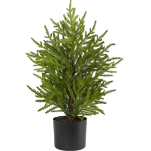 Nearly Natural 2' Artificial Norfolk Island Pine Tree Planter