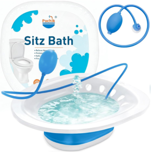 Foldable Sitz Bath Toilet Seat