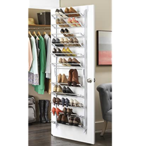 Whitmor 36-Pair Over the Door Shoe Rack