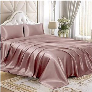 4-Piece Full Satin Sheet Set