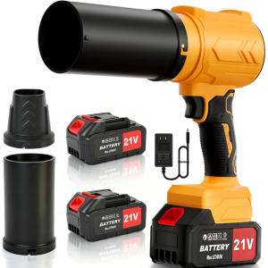 Electric 21V Cordless Leaf Blower w/Batteries