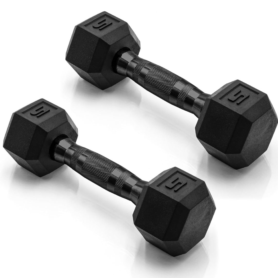 CAP Barbell 5lb Coated Hex Dumbbell
