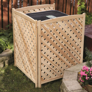 Wood Air Conditioner Fence Screen