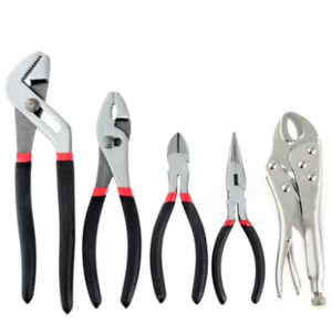 Hyper Tough 5-Piece Carbon Steel Pliers Set