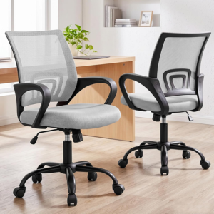 2-Pack Ergonomic Mid-Back Office Chair