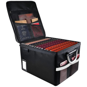Fireproof Document File Organizer Box