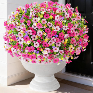 12-Bundle Outdoor Artificial Flowers