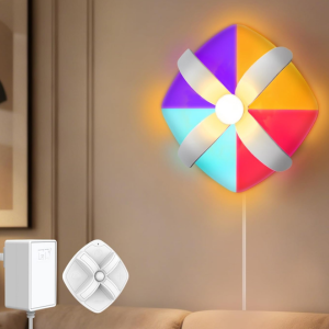 Dimmable Plug in RGB LED Wall Sconce