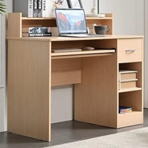 Natural Maple Writing Desk w/Drawer