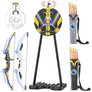 2-Pack Bow & Arrow LED Light Up Archery Set