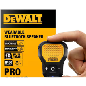DeWalt Wearable Bluetooth Speaker