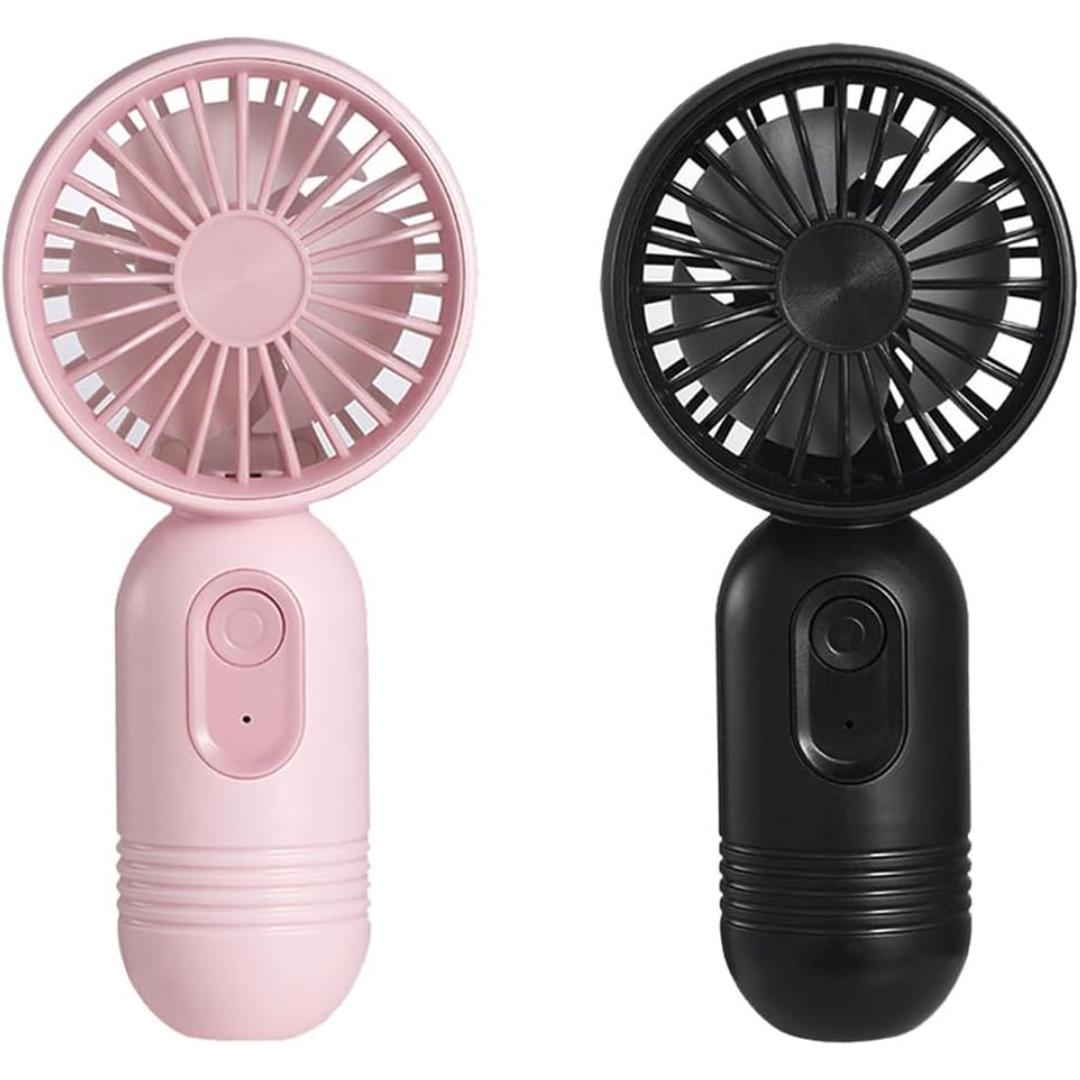 Portable 2-Pack Rechargeable Mini Handheld Fans