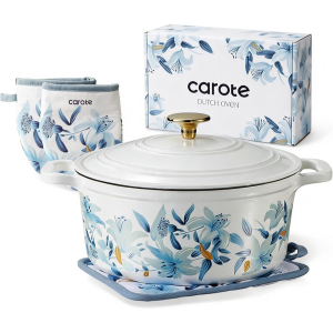 Carote 5Qt. Enamel Cast Iron Dutch Oven