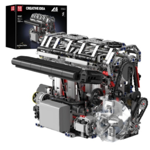 Mould King 1787-Piece L4 Casoline Engine Building Blocks Kit