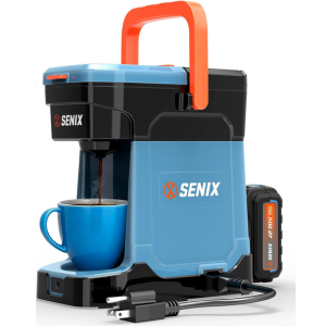 Senix 2-in-1 Battery Powered Single-Serve K-Cup Coffee Maker