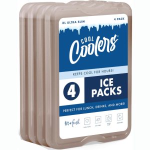 4-Pack Cool Coolers by Fit & Fresh Reusable Ice Packs