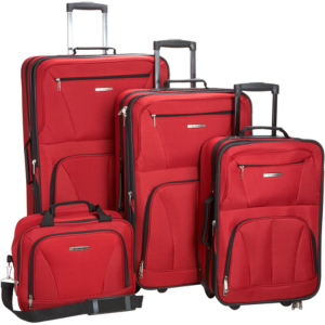 Rockland 4-Piece Softside Upright Luggage Set