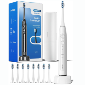 Smart Rechargeable Electric Toothbrush w/8 Brush Heads