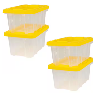 4-Pack HDX 6.5Qt. Tough Storage Tote