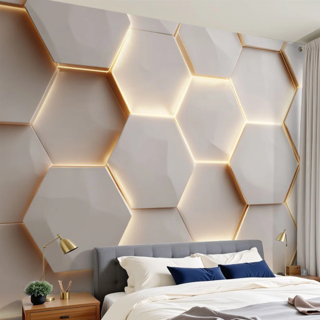 Futuristic Honeycomb 3D 144