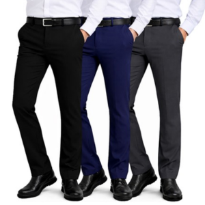 3-Pack Men’s Flex Stretch Slim Fit Dress Pants