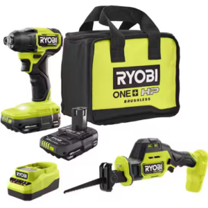 Ryobi ONE+ 18V Cordless Hex Impact Driver Kit w/Batteries