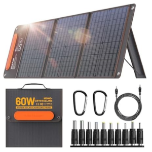 Foldable 60W Solar Panel Charger w/USB