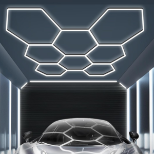 36-Pack 8-Grid LED Hexagon Garage Lights