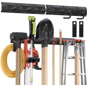Heavy Duty Wall Mount Garden Tool Organizer