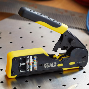 Klein Tools Ratcheting Modular Data Cable Crimper