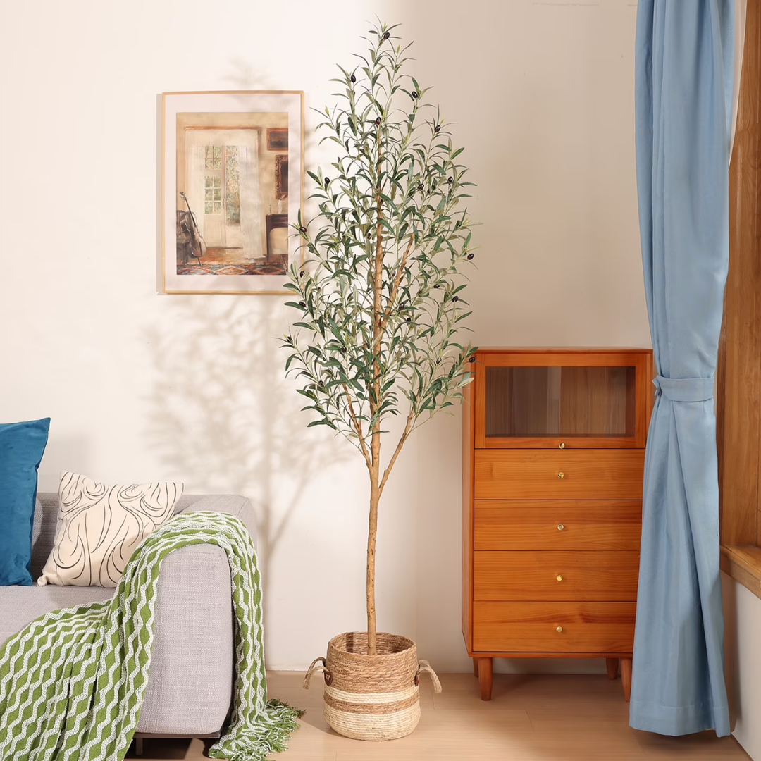 Indoor 7' Artificial Olive Tree