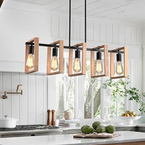 Farmhouse 5-Light Kitchen Island Hanging Chandelier