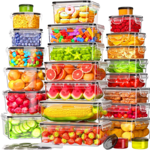 50-Piece Food Storage Containers