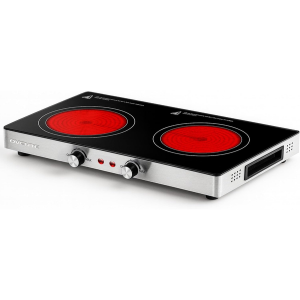 Ovente 1800W Infrared Double Burner Cooktop