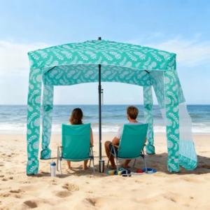 UV Protection 6' Beach Cabana w/Side Wall