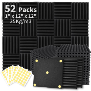 52-Pack Acoustic Foam Panels