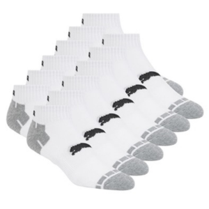 Puma Men's 12-Pairs Quarter Crew Socks