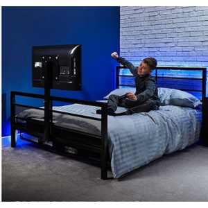 X Rocker Full Size Gaming Bed w/Rotating TV Mount