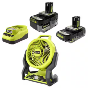 Ryobi One+ Cordless Hybrid Fan w/Batteries & Charger