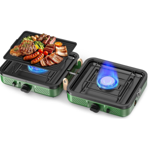 Portable 2-Burner Camping Gas Stove