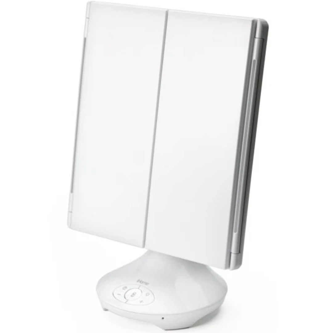 iHome Trifold Vanity Mirror w/ Bluetooth Speaker