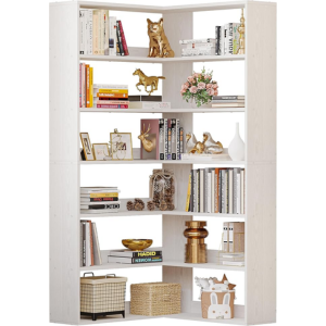 6-Tier Corner Bookshelf