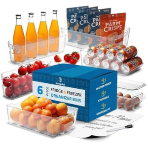 Hearth & Harbor 32-Piece Fridge Organizer Bins