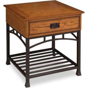 Homestyles Oak Storage End Table