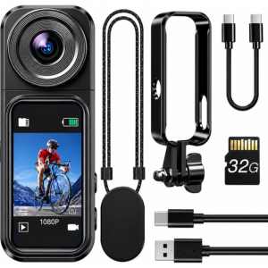 Mini 32GB Body Camera w/Rotating Lens