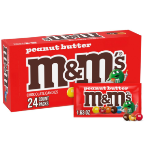 M&M's 24-Count Peanut Butter Chocolate Candy Box